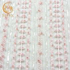 MDX 3D Bridal Lace Fabrics 20% Polyester Lace Material Untuk Gaun